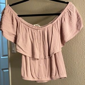 Off the Shoulder Blush Top, size M